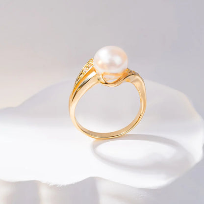 S925 pure silver pearl ring, female niche design, light luxury, high-end feeling, cool style, Instagram trendy fashion