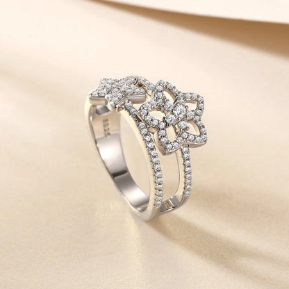 anillos compromiso plata 925 Flower Wholesale Sterling Silver Rings Women Gift Statement 925 Gemstone Stone Finger Rings