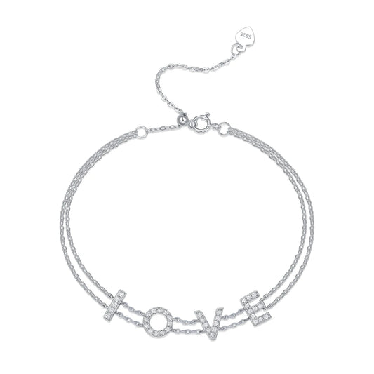 Fashionable Rose Bracelet Women's Ins Simple and Cold Style Small Design Silver Chain