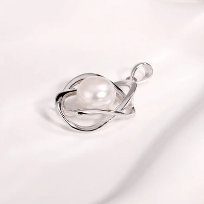 Wholesale custom ladies necklace logo modern pearl charm pendant