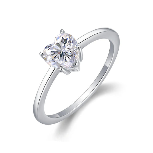 Wholesale 925 Sterling Silver Moissanite Engagement Ring Jewelry White Gold Ring With GRA