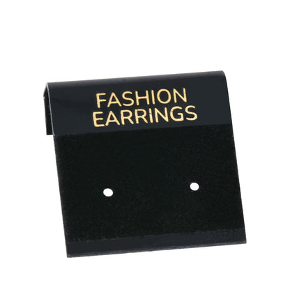 1"*1“ Black Display Earring Card With "FASHION EARRINGS" Words