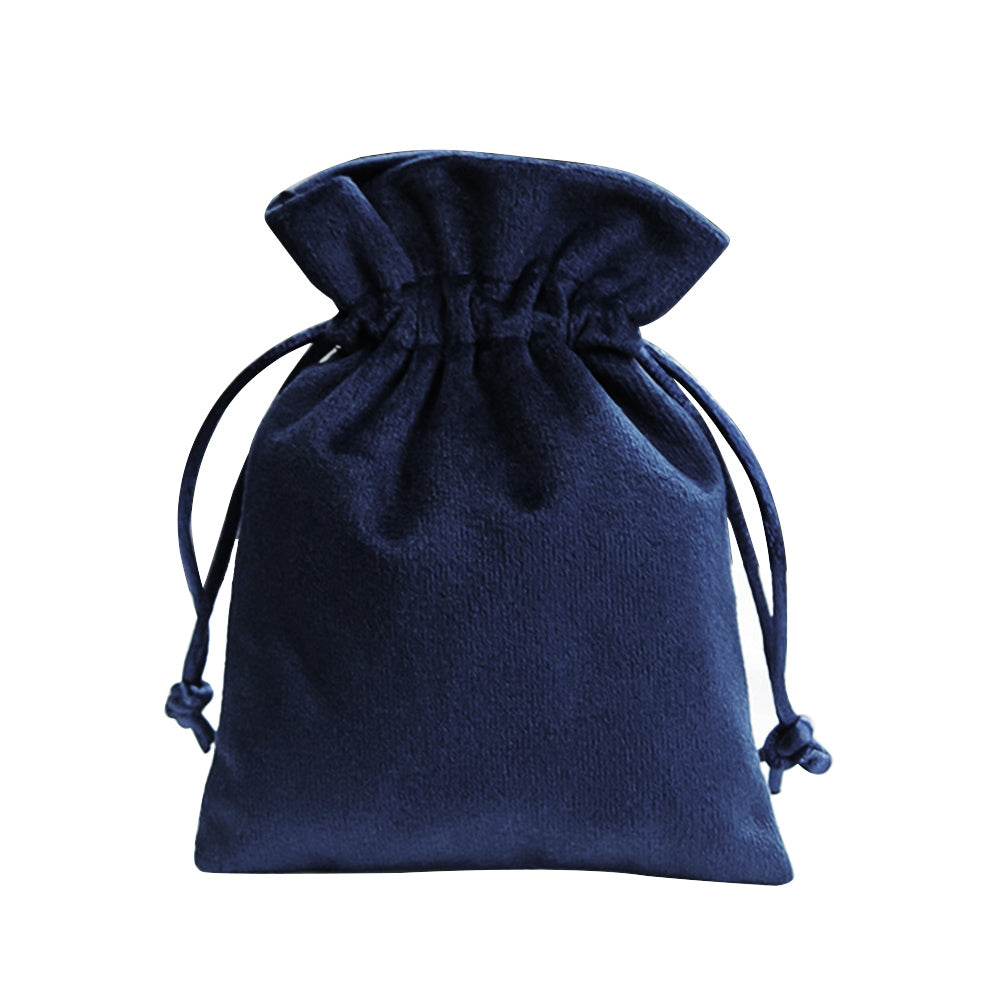 Bolsa con cordón azul oscuro, precio por 100 piezas