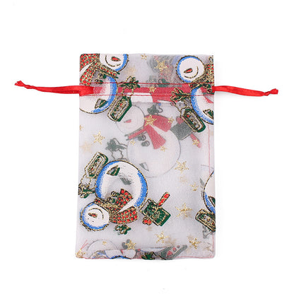 Christmas Organza Pouch， 4”*6“Price for 100 Pieces，5”*7“ Price for 50Pieces