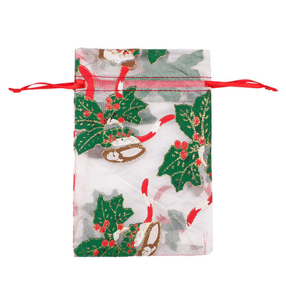 Christmas Organza Pouch， 4”*6“Price for 100 Pieces，5”*7“ Price for 50Pieces