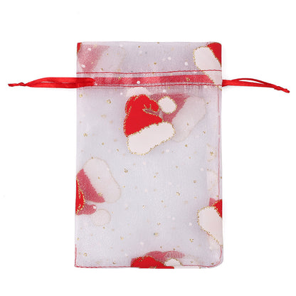 Christmas Organza Pouch， 4”*6“Price for 100 Pieces，5”*7“ Price for 50Pieces