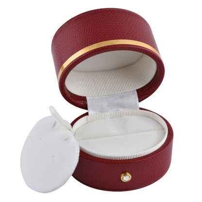 Red Oval Luxury Jewelry Box, Price for 12 Pcs