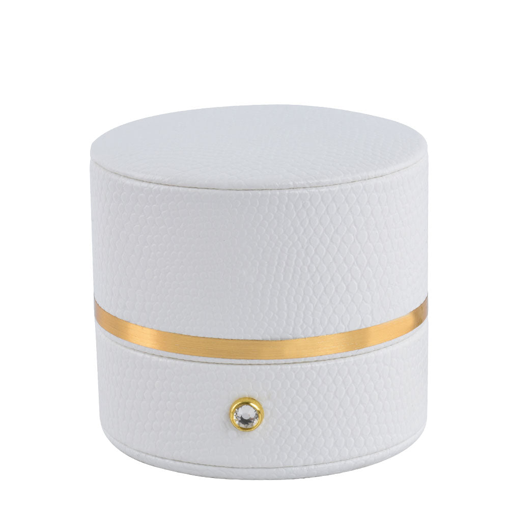 White Oval Luxury Jewelry Box, Price for 12 Pcs