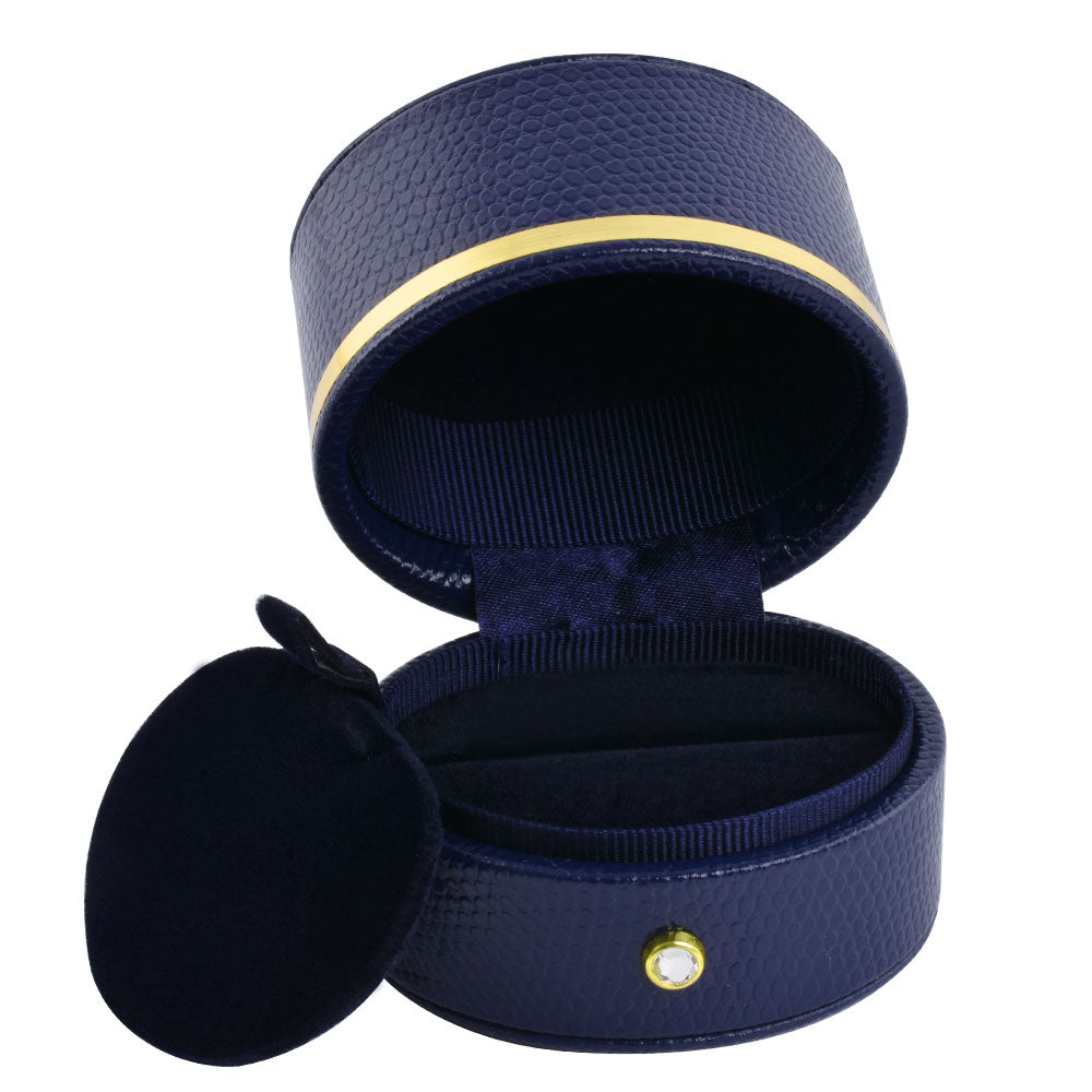 Blue Oval Luxury Jewelry Box, Price for 12 Pcs