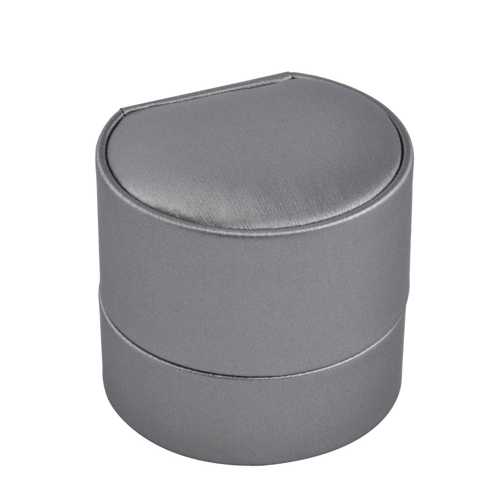 Cajas para anillos de PU gris, precio por 12 piezas