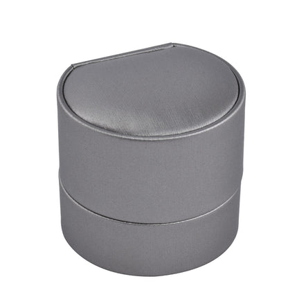 Gray PU Ring Boxes, Price for 12 Pcs