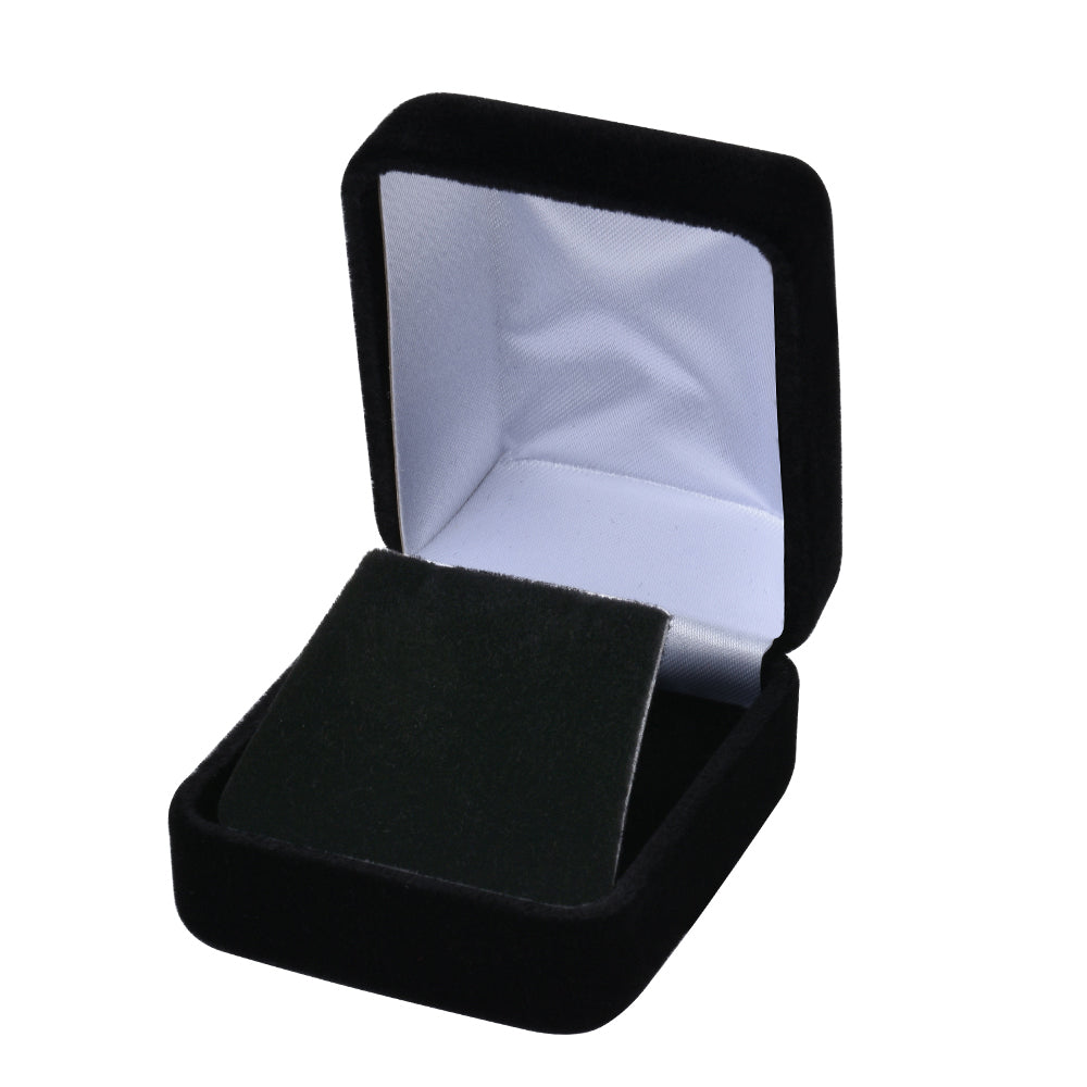 Black Velvet Earring Necklace Boxes, Price For 12 PCS