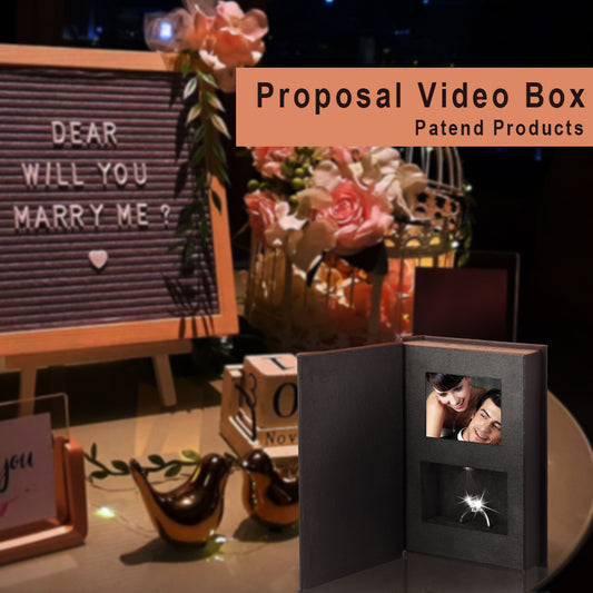 Patent Book Shape Proposal Video Jewelry Boxes