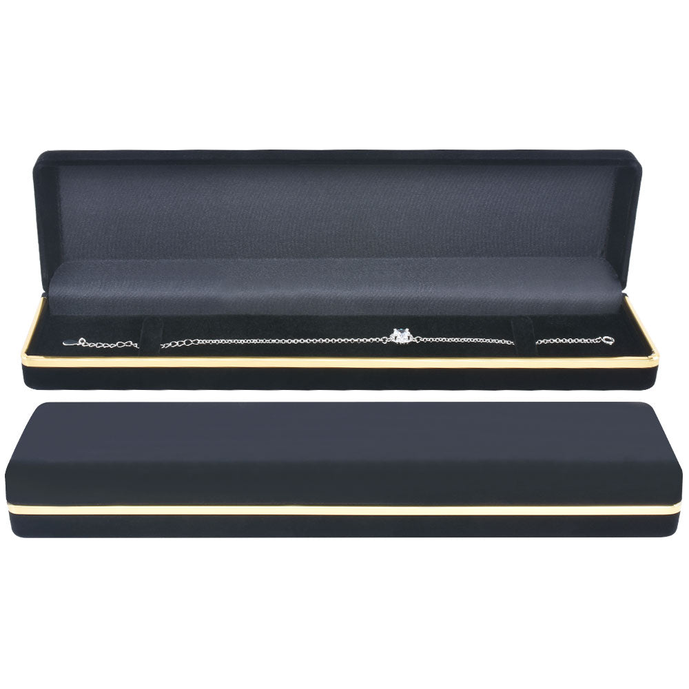 Black Flocking Bracelet Boxes,For 12PCS.