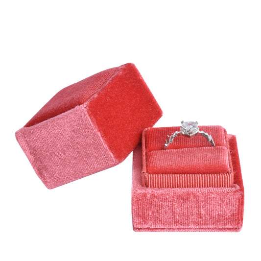 Corel Color Fashion Small Square Velvet Boxes