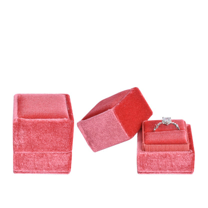 Corel Color Fashion Small Square Velvet Boxes