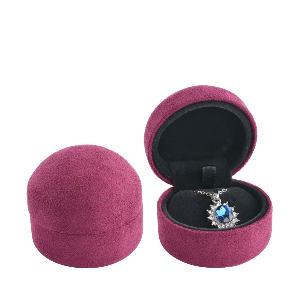 Red Suede Covered Earring Boxes