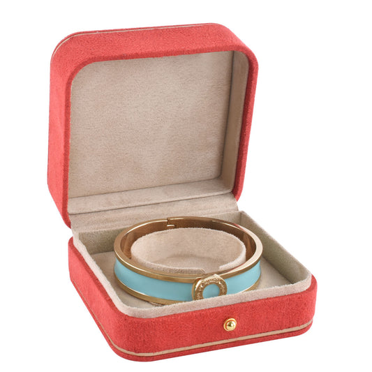 Orang High-end faux suede Bangle Watch Box