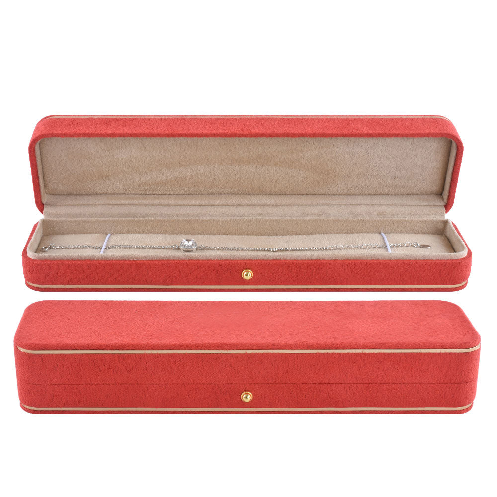 Orang High-end faux suede Bracelet Box