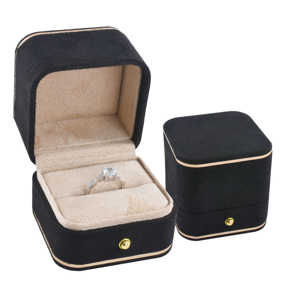 Black High-end faux Ring Box