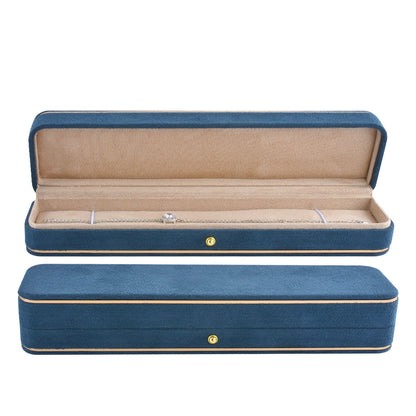 Blue High-end faux suede Bracelet Box