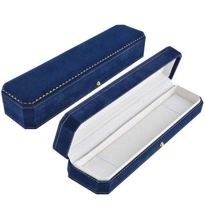 Luxury Blue Velvet Covered Bracelet Boxes, Price for 6PCS