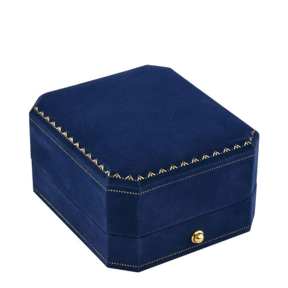 Luxury Blue Velvet Covered Pendant Earring Boxes Price for 12PCS