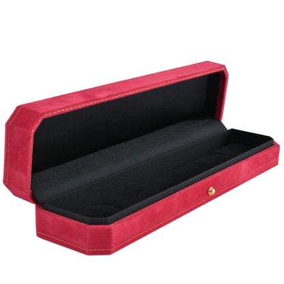 Cajas de lujo para pulseras cubiertas de terciopelo rojo, precio por 6 piezas