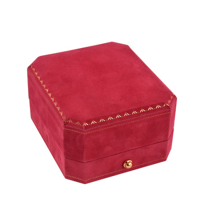 Cajas de lujo para pendientes con colgante y cubierta de terciopelo rojo, precio por 12 piezas