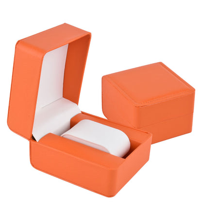 Cajas para un solo reloj de PU de color naranja