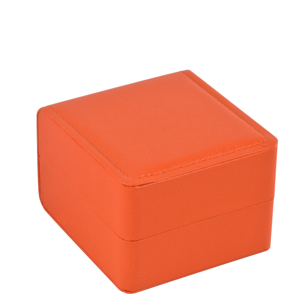 Cajas para un solo reloj de PU de color naranja