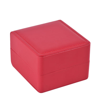 Caja de reloj de PU roja