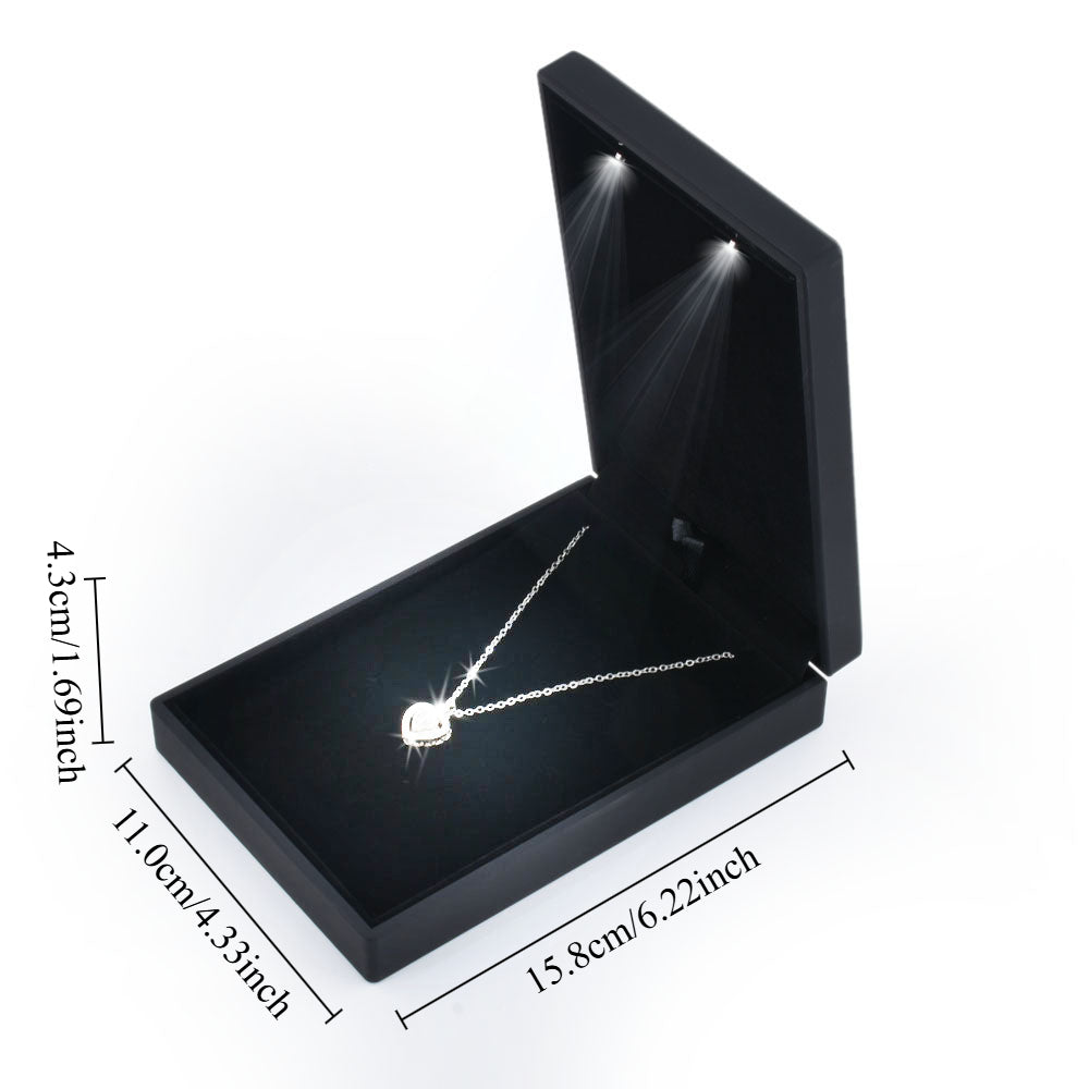 Popular-Selling Black Square Shaped Led Jewelry Boxes,Price For 1 Pack